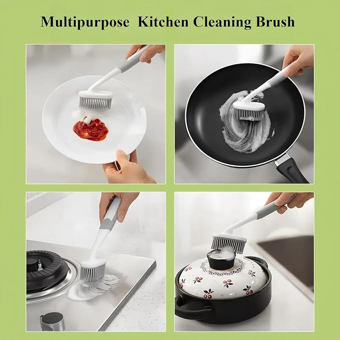 Dish Scrubber, Silicone Soft Bristles Scrub Brush - Image 5