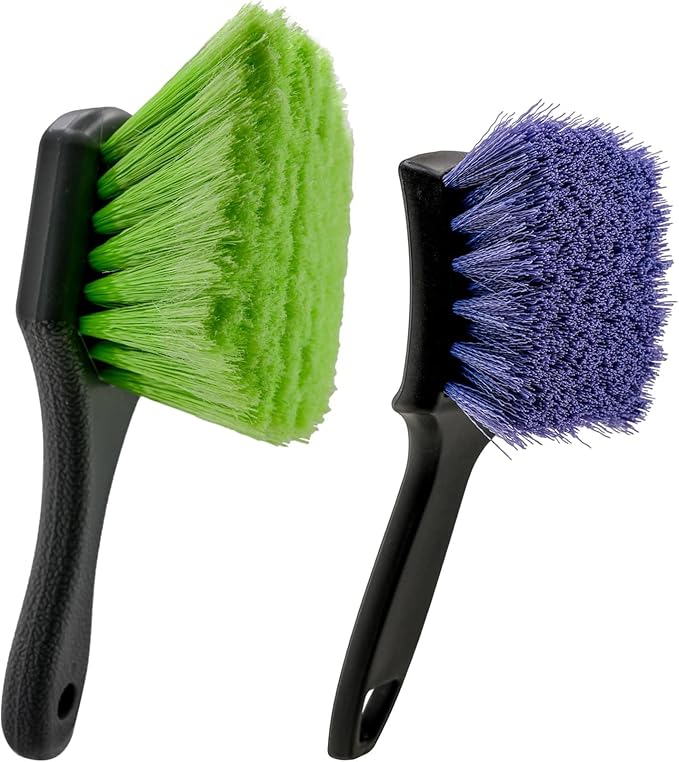 Wheel & Tire Brush Set for Car Rim Easy Dirt Removal Bristles by Unknown