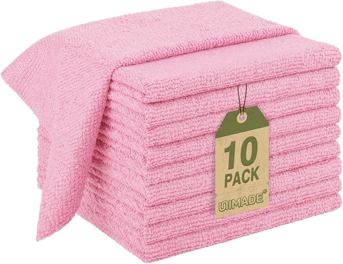 Microfiber Cleaning Cloth, 10 Pack Reusable Microfiber Towels by Unimade