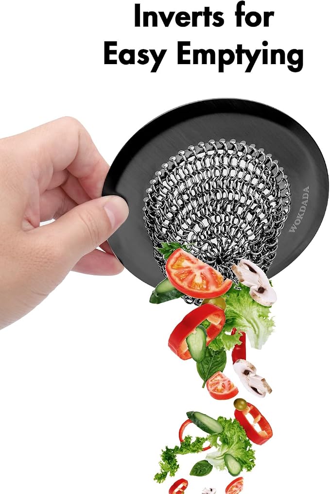 Sink Drain Strainer, Reversible Mesh Sink Strainer - Image 2
