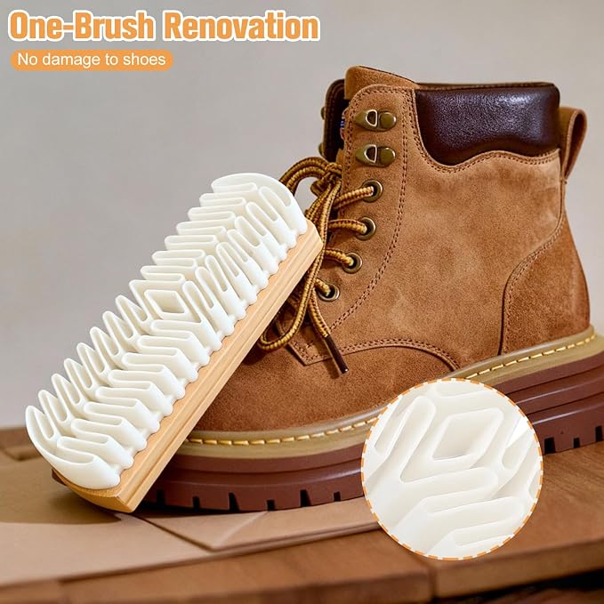 Suede Shoe Brush and Eraser, Rubber Shoe Brush, Shoe Brushs Eraser, Soft Suede - Image 3