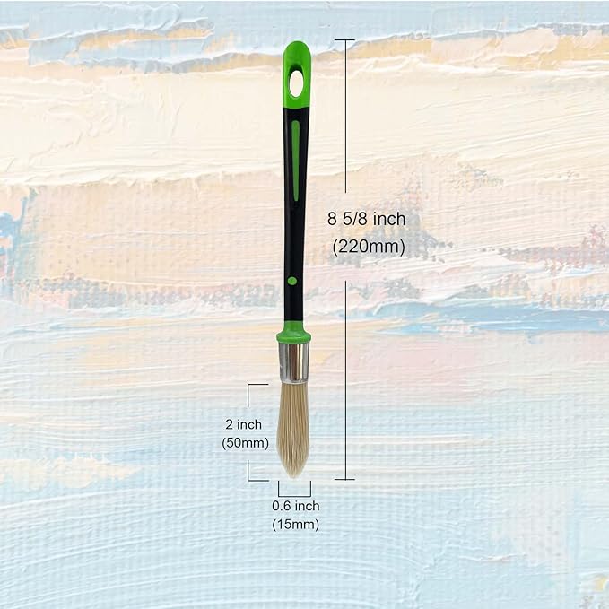 Small Paint Brush for Touch Ups, Trim Stain Brush for Sash, Baseboards - Image 3