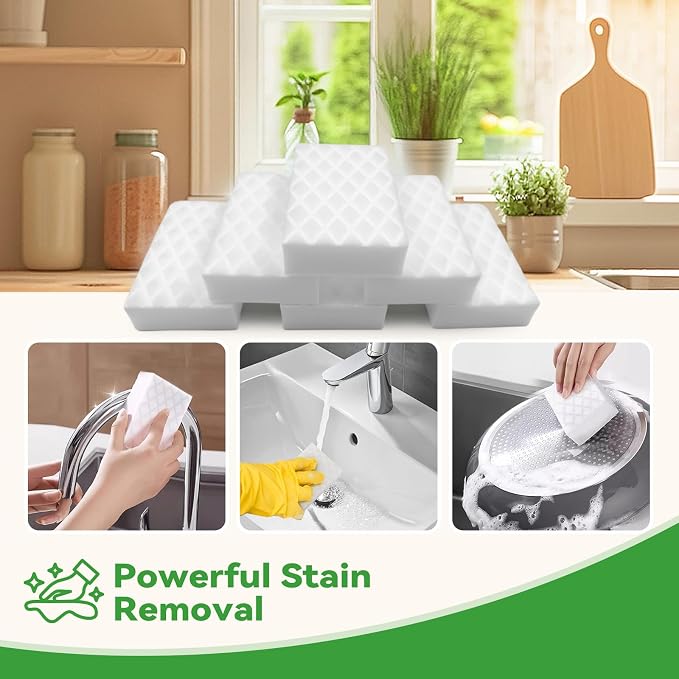 Magic Sponge 2X Density, Water-Activated Cleaning Sponge Eraser - Image 4