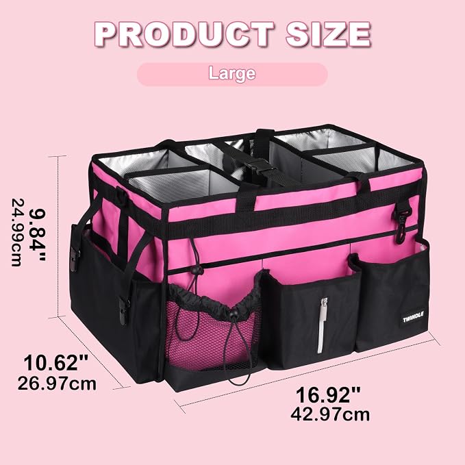 Large Cleaning Caddy Bag With Detachable Divider, Caddy Organizer With Handle - Image 2