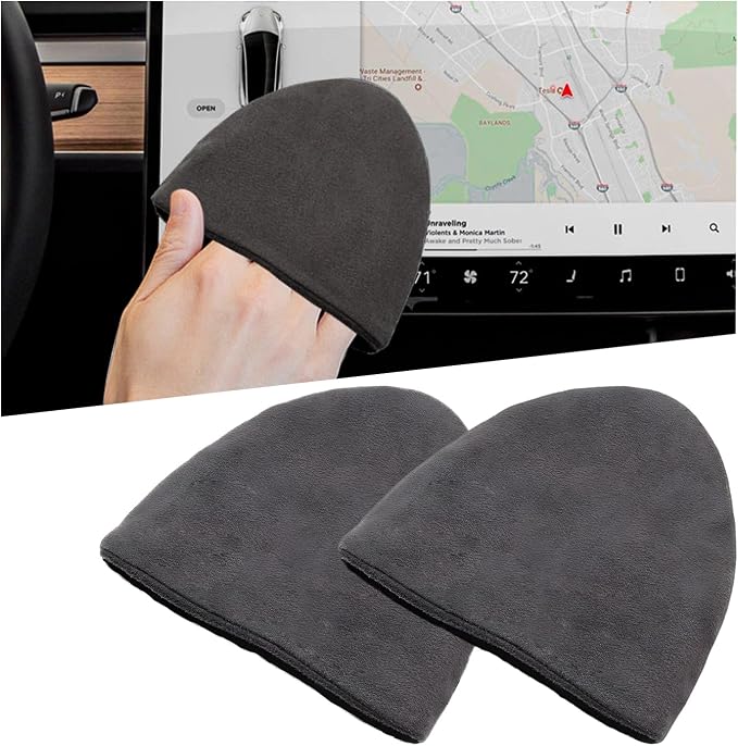 Car Screen Cleaner, 4.72×3.93" Microfiber Auto Screen Cleaning Pad, Foldable by Ohleats