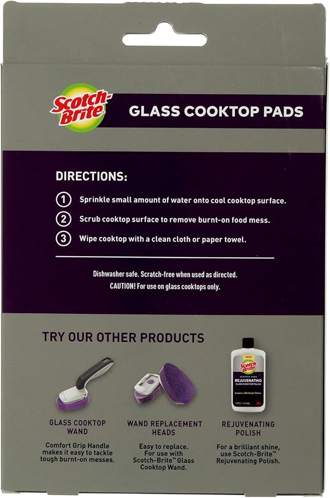 Scotch-Brite™ Glass Cooktop Pads, 4.1 in x 3.4 in x 1 in - Image 13