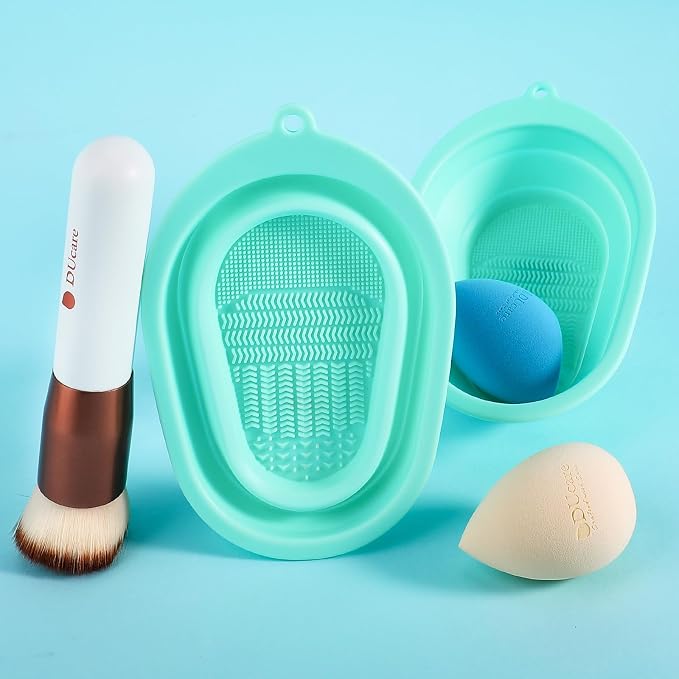 DUcare Makeup Brush Cleaner Shampoo Soap Solid Brush Cleaning Mat Removes - Image 4