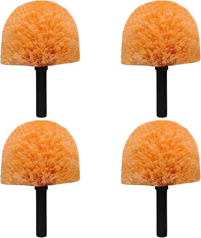 4 Pack OrangeTwist-On Cobweb Duster Head Brush // Spider Web Brush by Tonmp