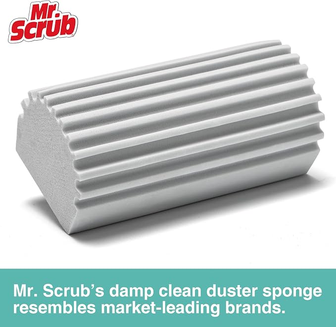4 Pack Damp Dusting Sponge Duster, Reusable Household Cleaning Sponge Tool - Image 2