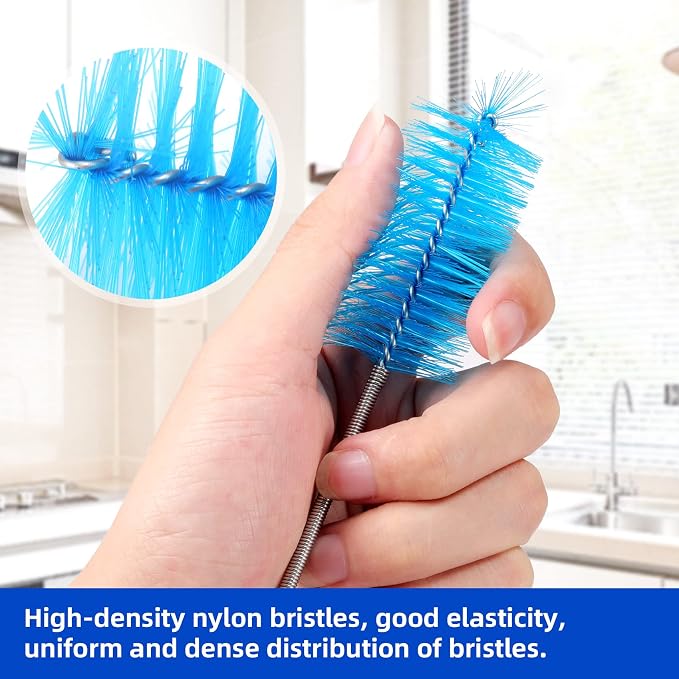 Annhua 39" Pipe Brushes Tube Cleaning Brush Flexible, Feeding Tube Brush Hose - Image 5