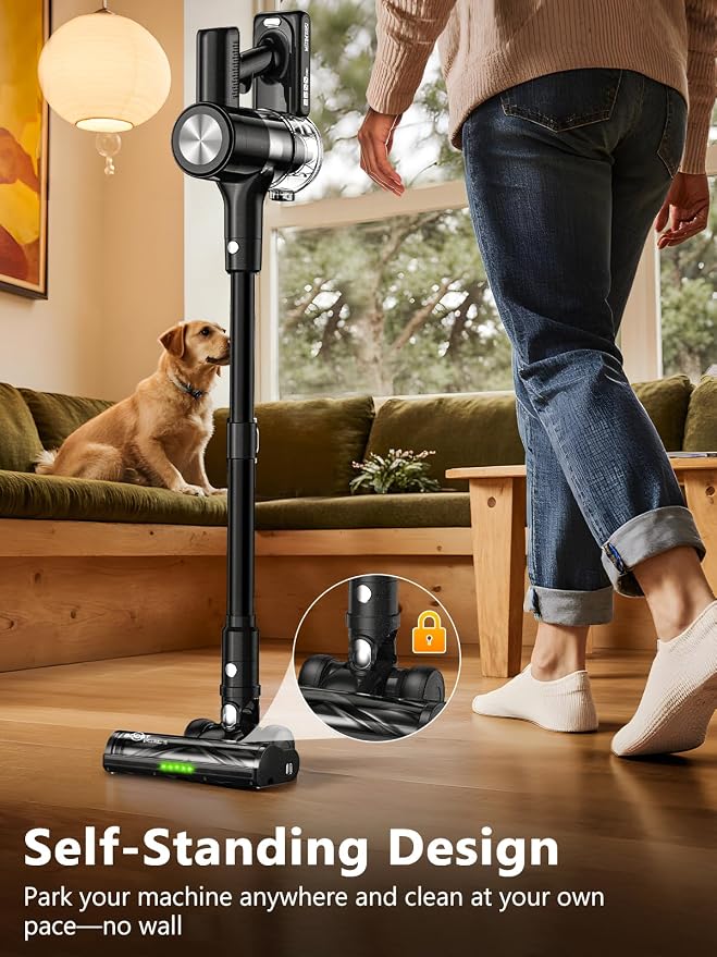 Cordless Vacuum Cleaner, 46Kpa/55 Mins Vacuum Cleaners - Image 2