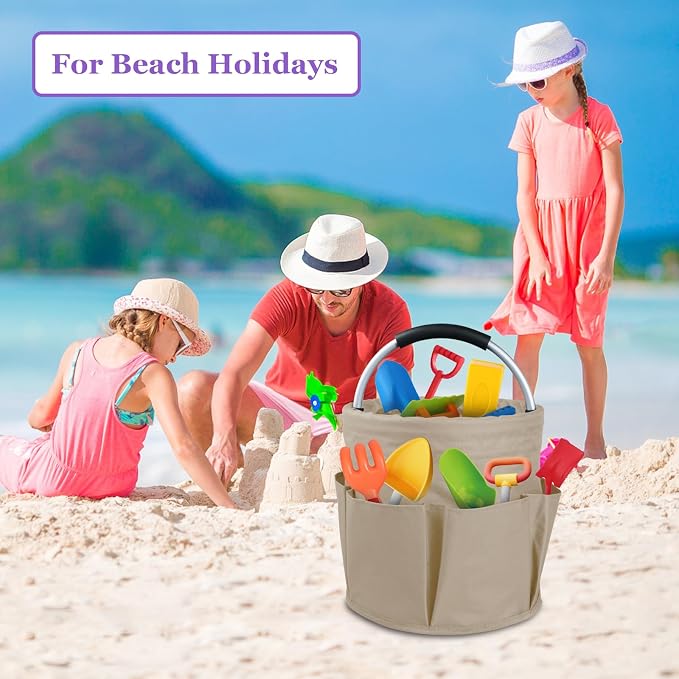 17L Cleaning Supply Caddy with Soft Handle, Portable Shower Caddy in 600D - Image 3