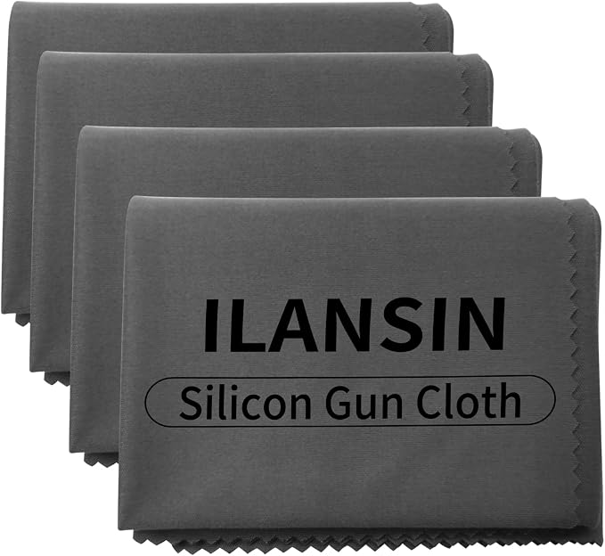 Silicon Gun Cloth 12'' ×12'' Gun Cleaning Cloths Lint Free by ILANSIN