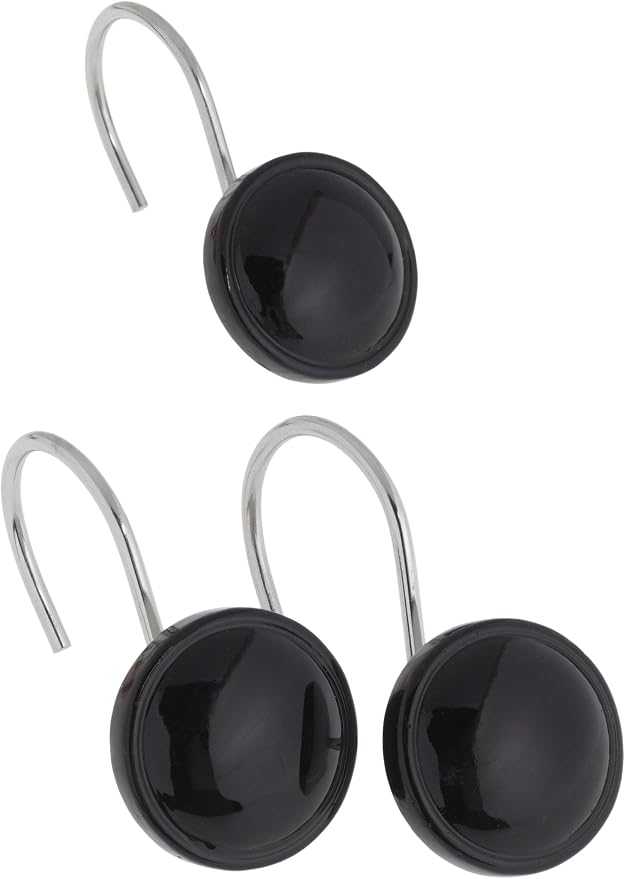 Carnation Home Fashions Color Rounds Ceramic Resin Shower Curtain Hook by WehomeHousewareeInc