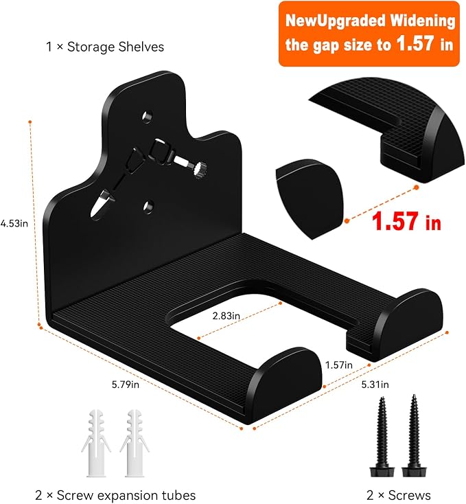 Garage Organization Storage Trimmer Rack, Garden Power Tool Hanger - Image 5