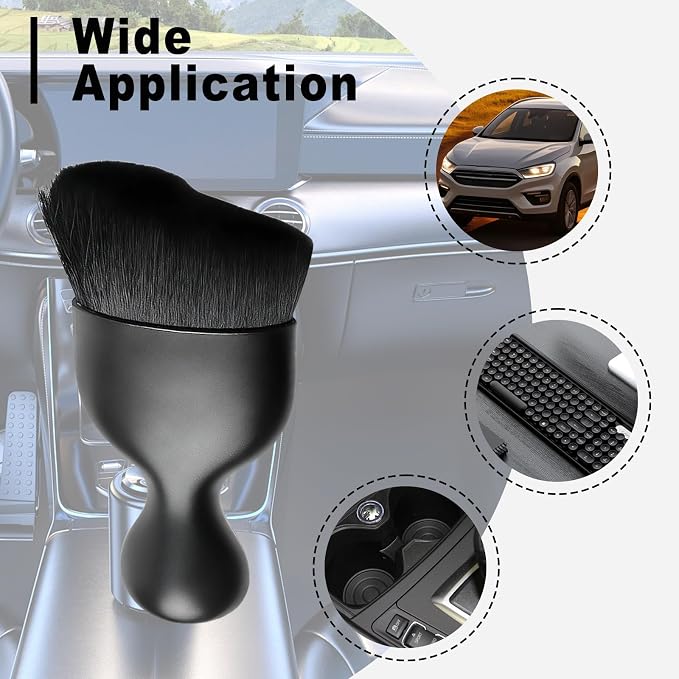 Car Detailing Brush, Deep Crevice Cleaning Soft Bristle Cleaning Brush - Image 6
