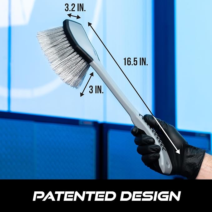 VIKING Car Wash Brush, Wheel and Fender Brush, Long Handle Tire Cleaner - Image 6