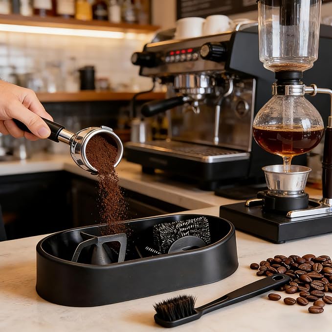 Premium Espresso Clean Holder, Coffee Portafilter Cleaning Kit, Coffee Machine - Image 3