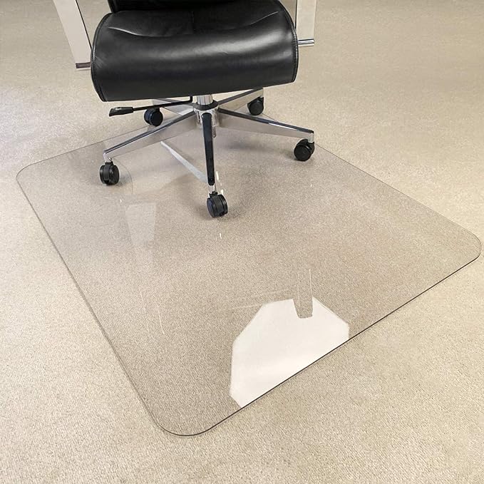 3Pack Crystal Clear 1/5" Thick 47" x 35" Heavy Duty Hard Chair Mat, Can be Used by MuArts