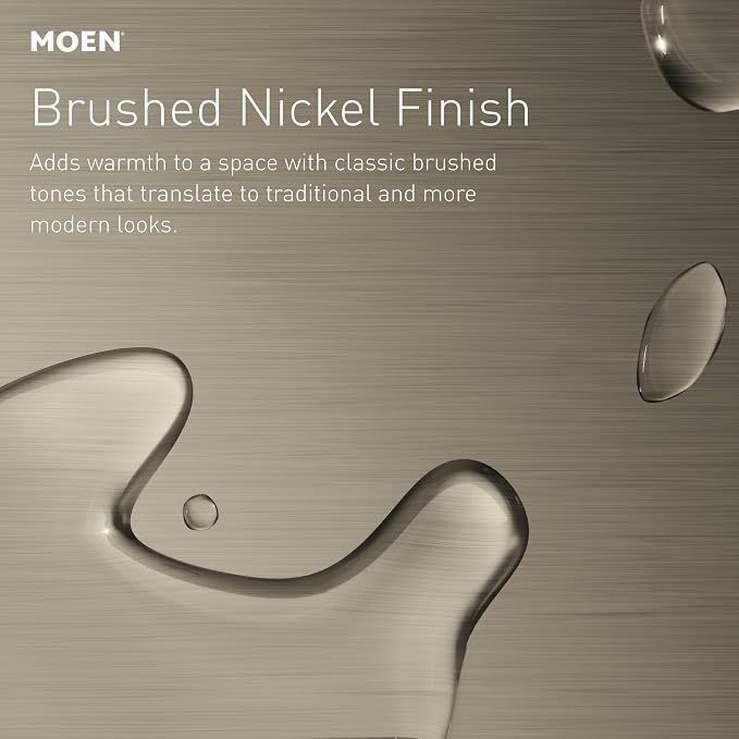 Moen Brantford Traditional Brushed Nickel Spring-Loaded Wall Mounted Toilet - Image 4