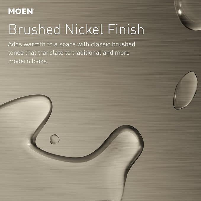 Moen Preston Collection Brushed Nickel 18-Inch Single Bathroom Towel Bar - Image 3