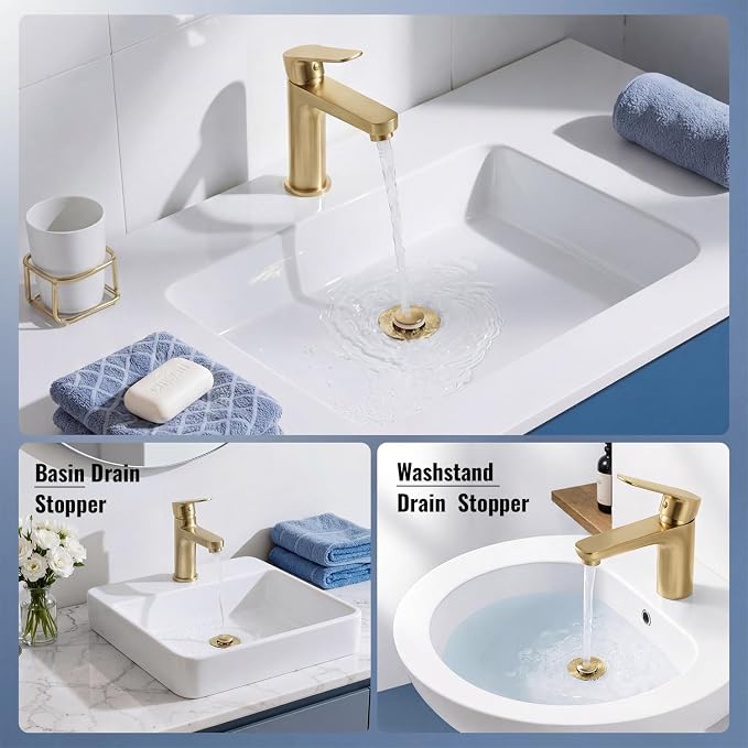 Bathroom Sink Stopper-All Metal Sink Stopper-Universal Fit 99% Bathroom Stopper - Image 5