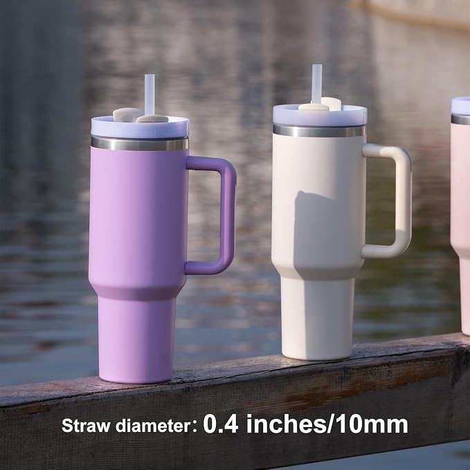 6 Pcs Replacement Straw for Stanley Adventure Quencher 40 oz 30 oz Cup Tumbler - Image 3