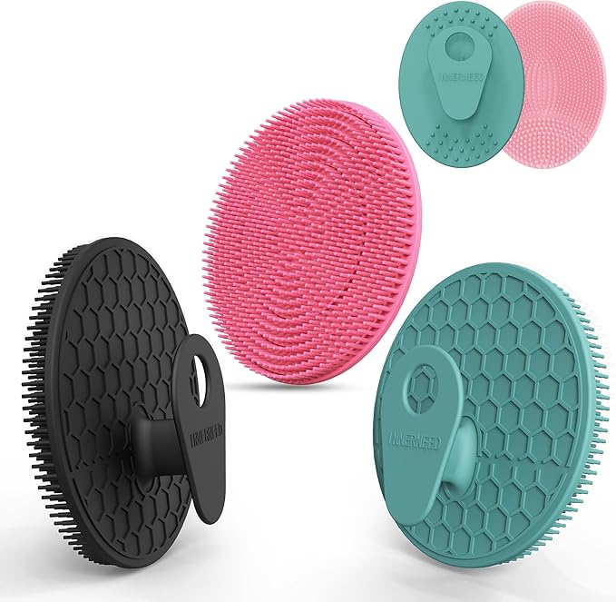 INNERNEED Food Grade Silicone Body Scrubber Gentle Exfoliating Brush by INNERNEED