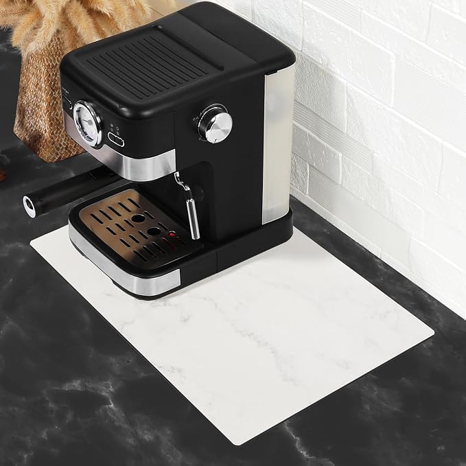 SUEH DESIGN Coffee Mat, Absorbent Dish Drying Mat 19.6 x 11.8 in Quick Dry - Image 8