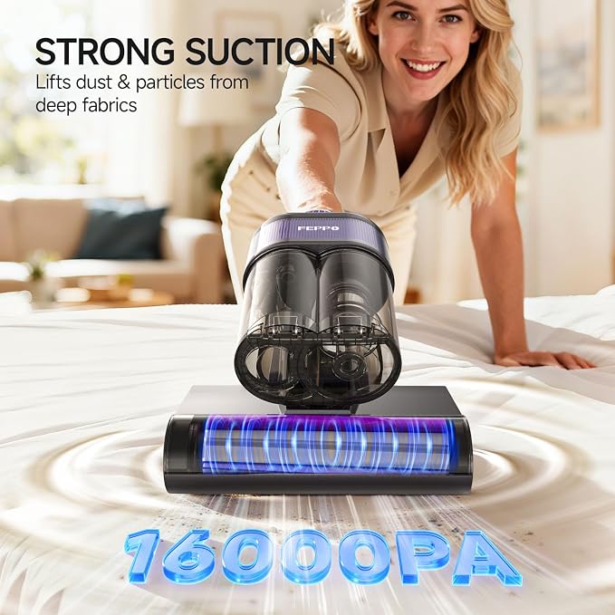 FEPPO Mattress Vacuum Cleaner, 4-in-1 Bed Vacuum Cleaner PRO, 16KPa Handheld - Image 2