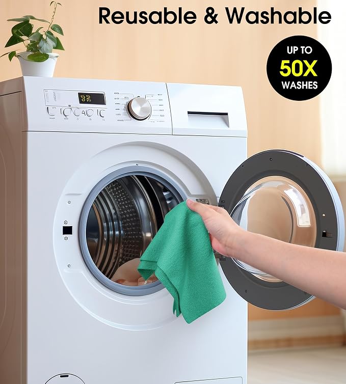 KitchLife Microfiber Cleaning Cloth Roll, 100 Pack - Image 8