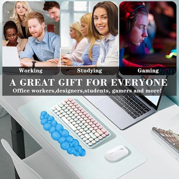 Gel Cloud Keyboard Wrist Rest, Cute Wrist Support and Arm Support Keyboard Rest - Image 7