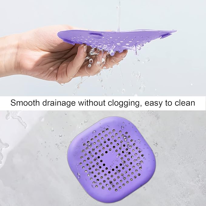 2 Pieces Shower Drain Hair Catcher Bathtub Stopper Home Drain Protectors Drain - Image 4