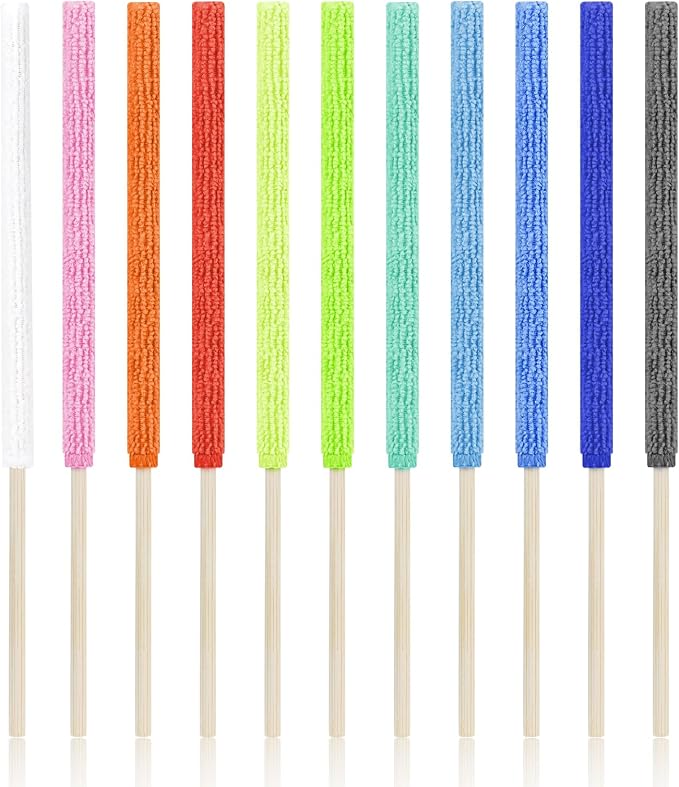 11 PCS Microfiber Detail Duster Sticks, Mini Duster Crevice Cleaning Tool by Unknown