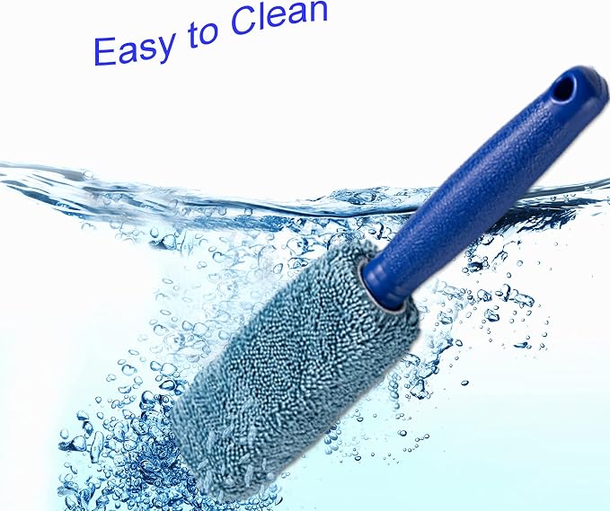Wheel Brush, Microfiber Metal Free Wheel & Rim Brush Cleaner Brush - Image 4