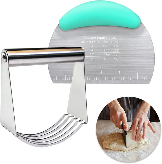 Pastry Cutter Dough Scraper Dough Cutter Scraper Tool Kitchen Pastry Blender by MSWGO