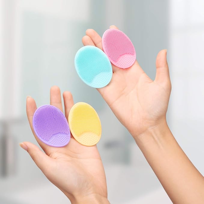 4 Pack Face Scrubber, JEXCULL Soft Silicone Facial Cleansing Brush Face - Image 5