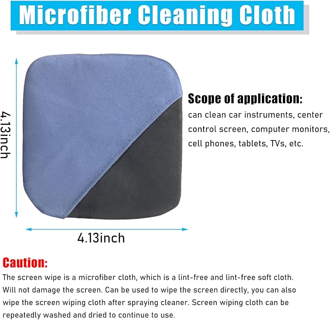 Car Screen Cleaner, Microfiber Auto Screen Cleaning Pad, Foldable Touch Screen - Image 2