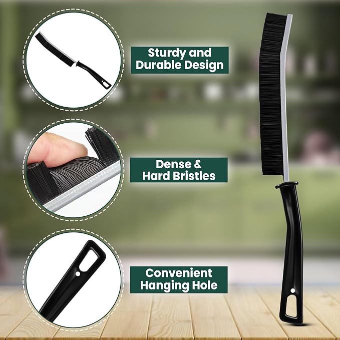 Crevice Cleaning Brush Set – 6Pcs Hard Bristle Cleaning Tools - Image 6