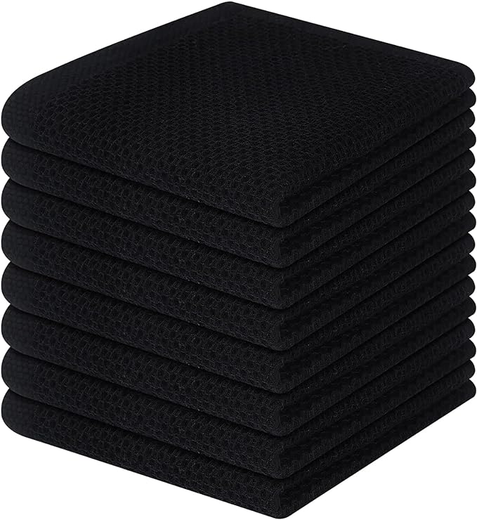 Homaxy 100% Cotton Waffle Weave Kitchen Dish Cloths, Ultra Soft Absorbent Quick by Homaxy