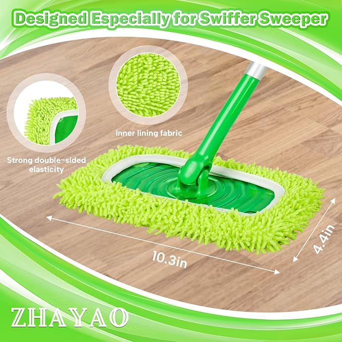 Reusable 100% Chenille Mop Pads Compatible - Image 3