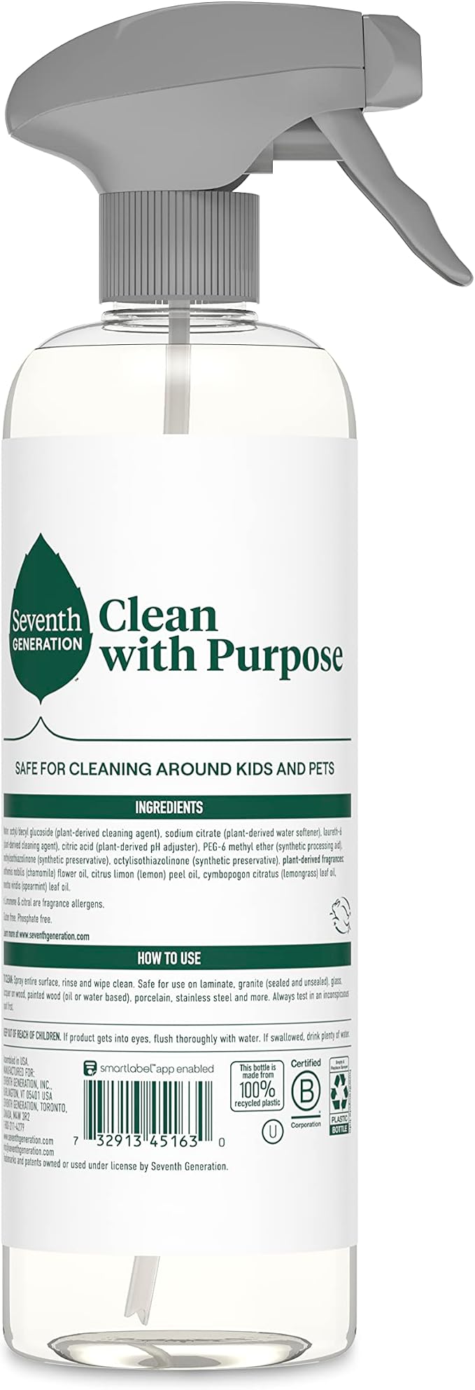 Seventh Generation All Purpose Cleaning Spray Surface Cleaner Lemon Chamomile - Image 2