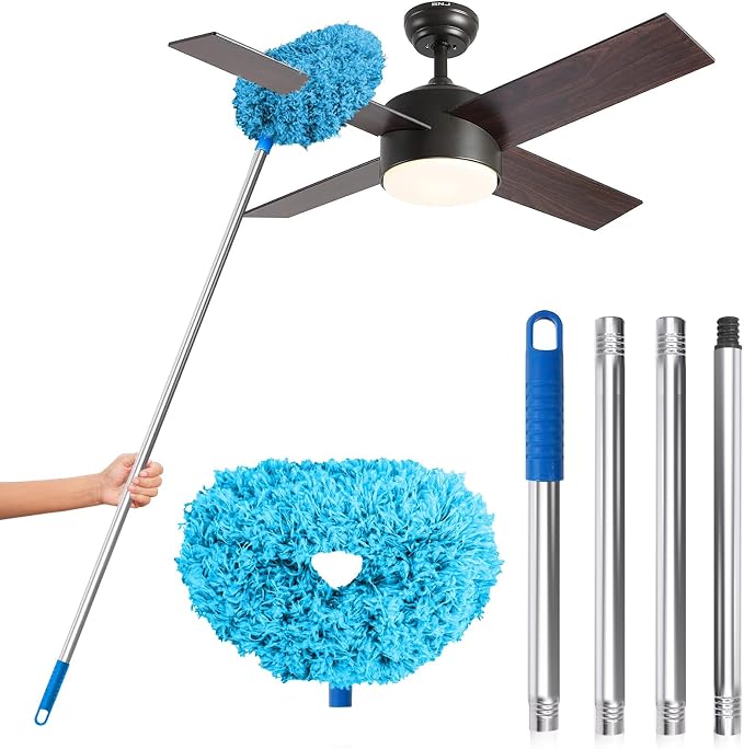 DRQ Ceiling Fan Cleaner Duster, Reusable Microfiber Duster by DRQ