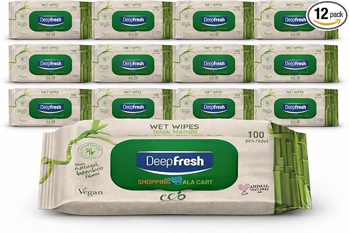 Shopping Ala Cart DeepFresh All-Purpose Surface Cleaning Wipes — 12-Pack Case — by SHOPPINGALACART