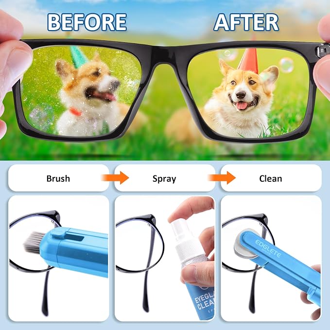 Glasses Cleaner Eyeglass Cleaning Kit, Lens Cleaners Spray - Image 4