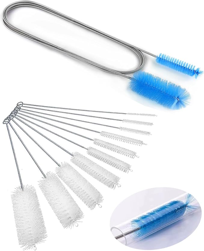 Flexible Long Drain Brush 61in Nylon Cleaner Double Ended Hose Tube Stainless by Unknown
