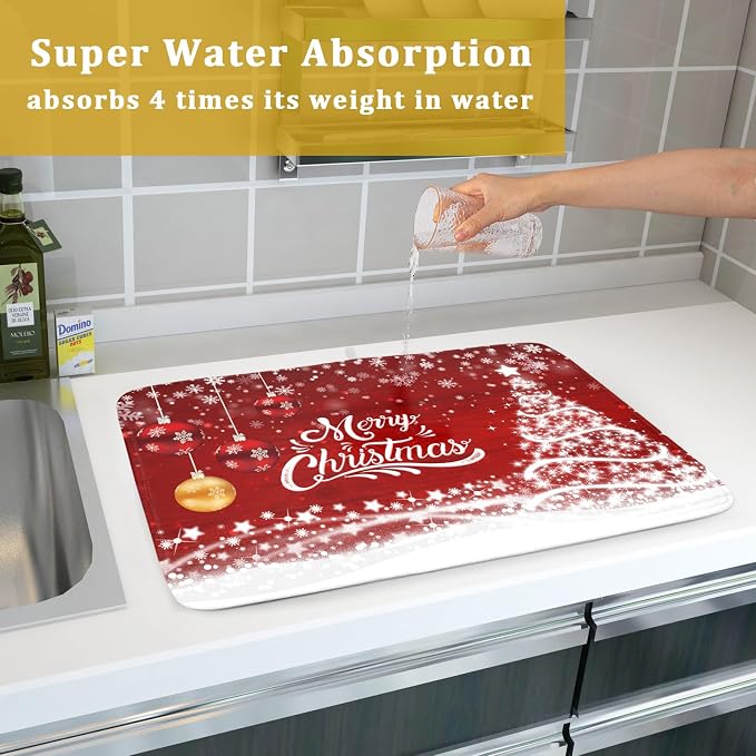 Merry Christmas Dish Drying Mat - Image 7