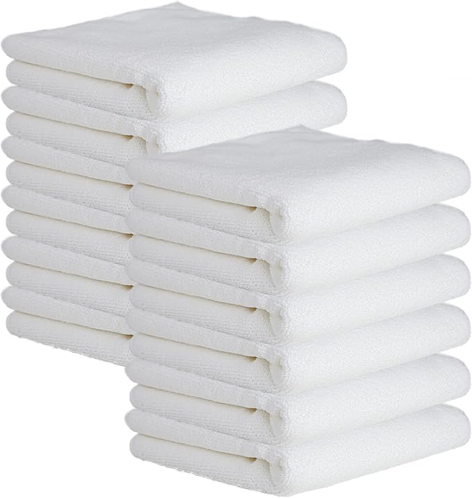CARTMAN 16 x 24 Inch, 12 Pack, 350GSM Premium Microfiber Cleaning Cloths by CARTMAN