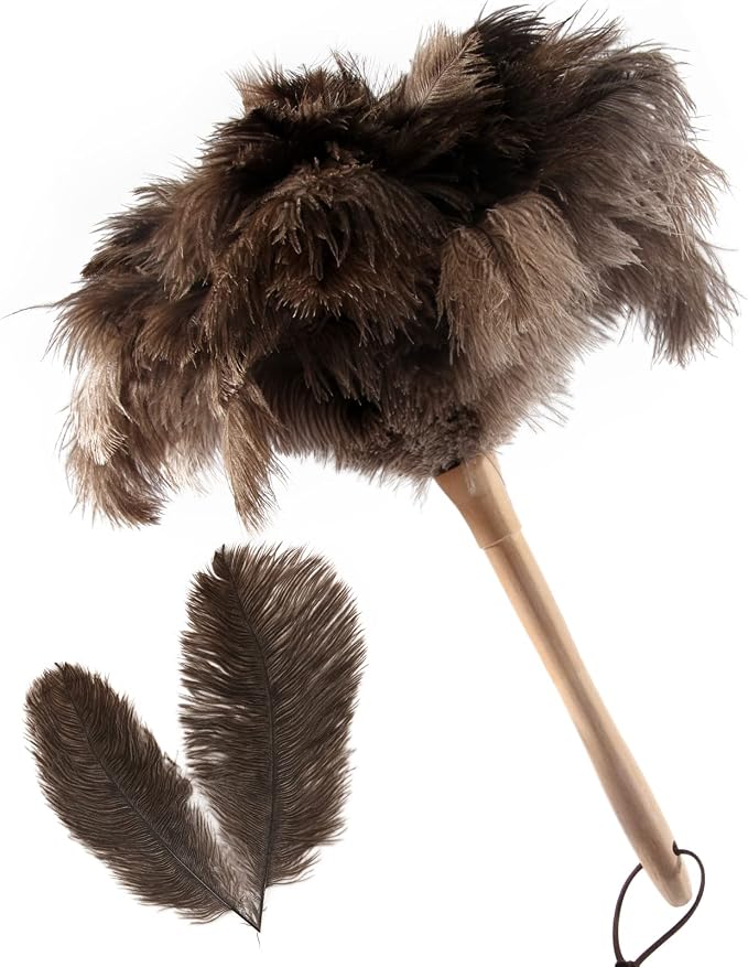 THARAHT 1PCS Ostrich Feather Duster Fluffy Natural by THARAHT
