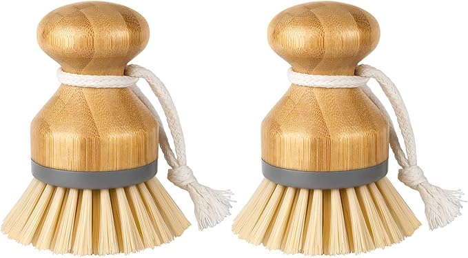 MR.SIGA Bamboo Palm Brush, Scrub Brush by MRSIGA